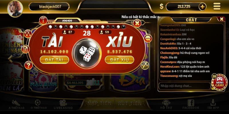 Vào chơi game tài xỉu đổi tiền thật Sbobet cực đơn giản