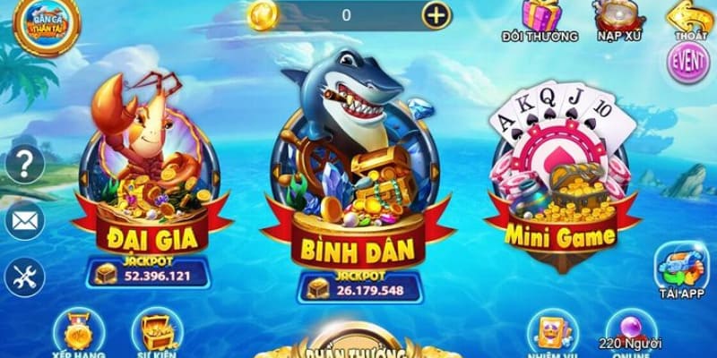 Game Bắn Cá Thần Tài bắn cá sở hữu đồ họa, âm thanh đỉnh cao