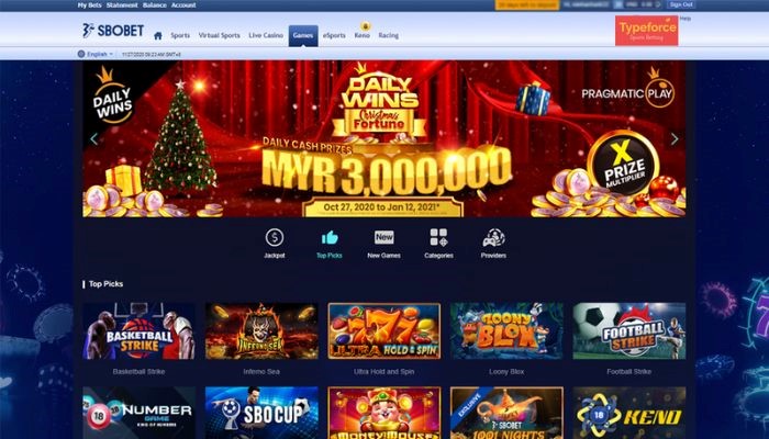 Giao diện chơi casino trực tuyến